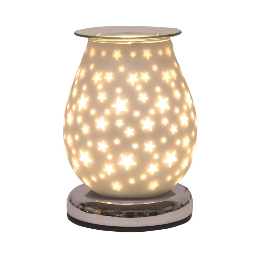 Aroma Stars White Satin 3D Electric Wax Melt Warmer £23.39